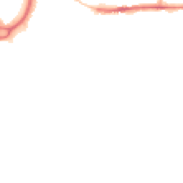 Night-time road noise heatmap for DL1 4AL
