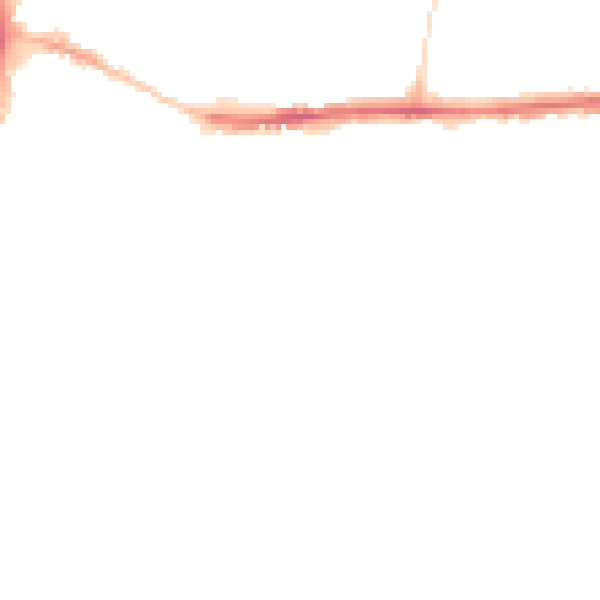 Night-time road noise heatmap for DL1 4AN