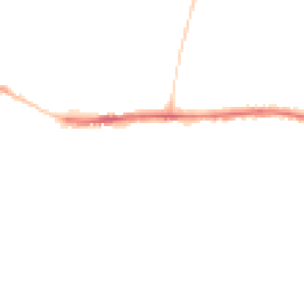 Night-time road noise heatmap for DL1 4EQ