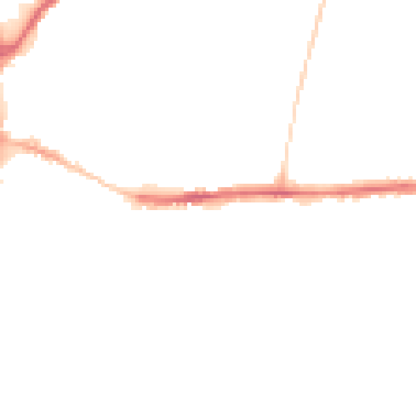 Night-time road noise heatmap for DL1 4HD