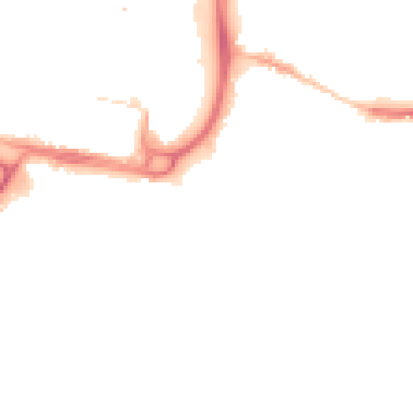 Night-time road noise heatmap for DL1 5DP
