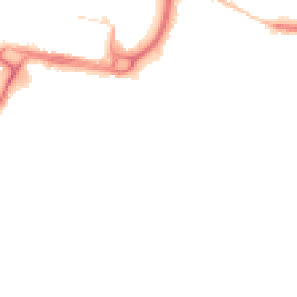 Night-time road noise heatmap for DL1 5DQ