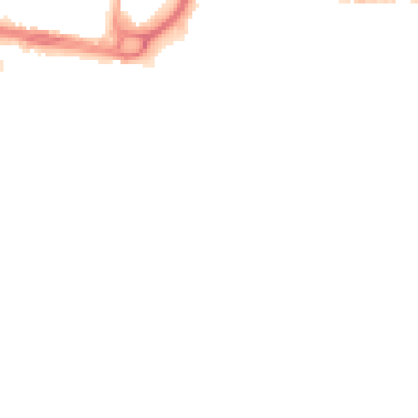 Night-time road noise heatmap for DL1 5ET