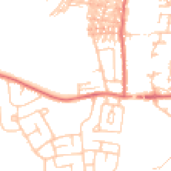 Daytime road noise heatmap for DL1 5UA