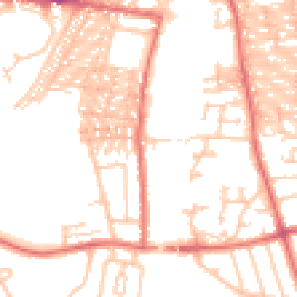 Daytime road noise heatmap for DL1 5UH