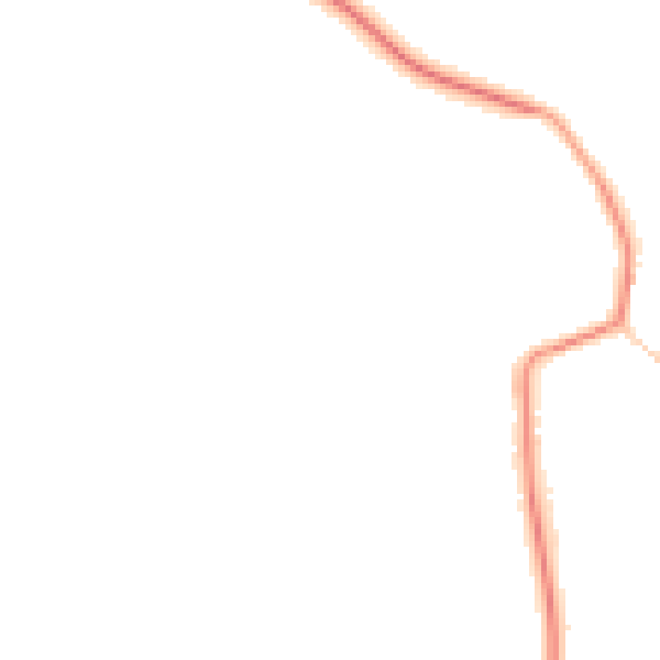 Night-time road noise heatmap for DL2 2SN