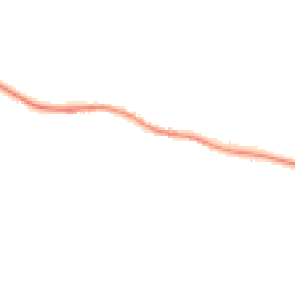 Night-time road noise heatmap for DL2 3DL