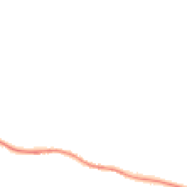 Night-time road noise heatmap for DL2 3EP