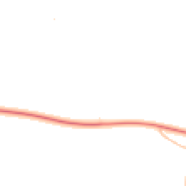 Night-time road noise heatmap for DL2 3UW