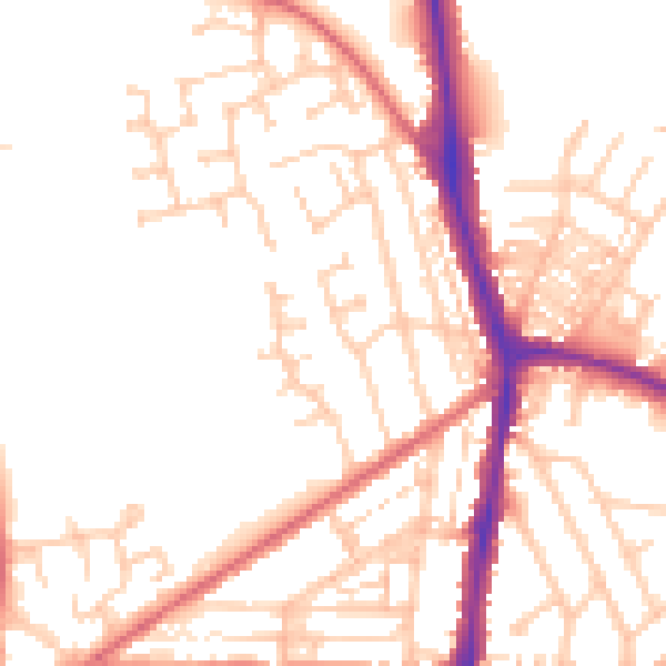 Daytime road noise heatmap for DL3 0AD