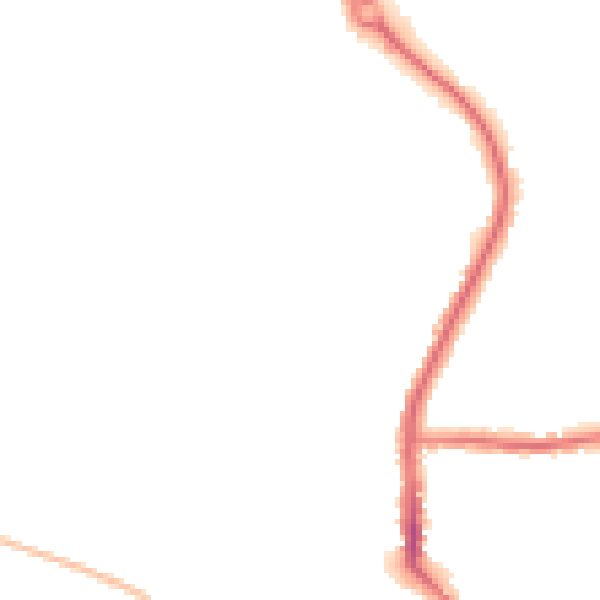 Night-time road noise heatmap for DL3 0AF