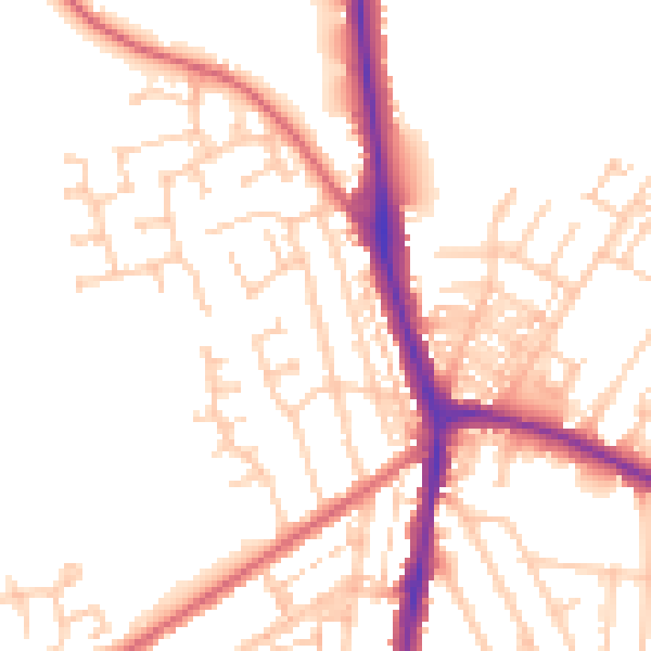Daytime road noise heatmap for DL3 0AH
