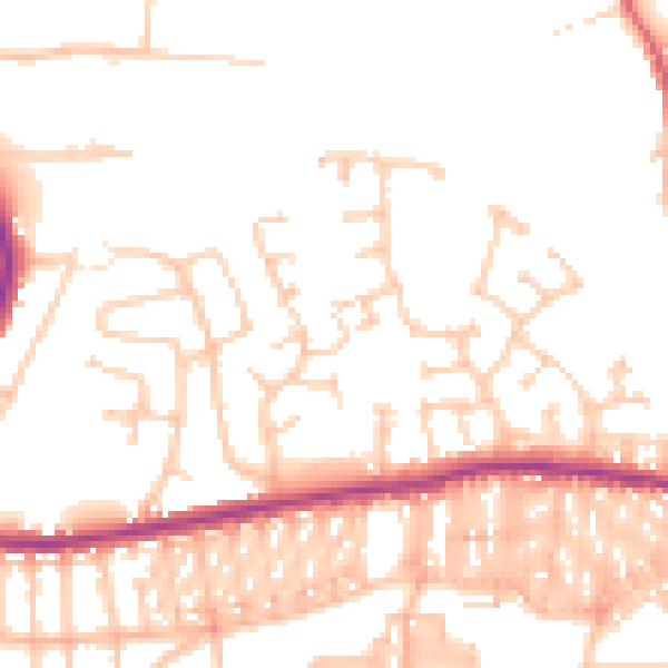 Daytime road noise heatmap for DL3 0AP