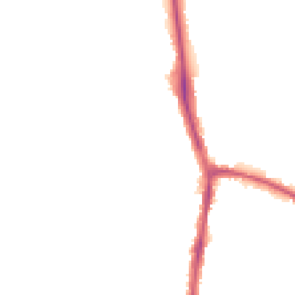 Night-time road noise heatmap for DL3 0AQ