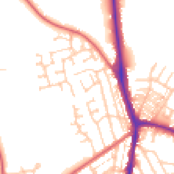 Daytime road noise heatmap for DL3 0AT