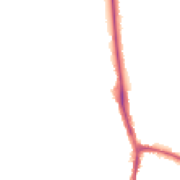 Night-time road noise heatmap for DL3 0AY