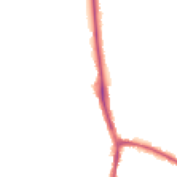 Night-time road noise heatmap for DL3 0AZ