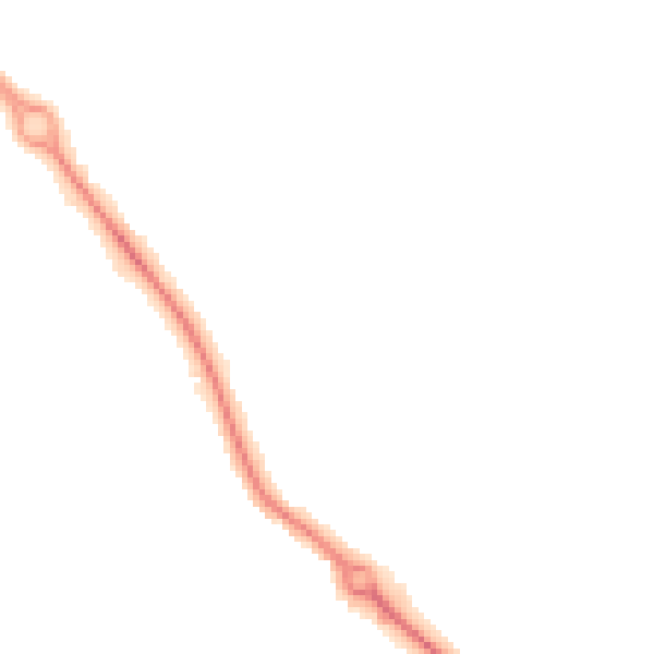 Night-time road noise heatmap for DL3 0BD