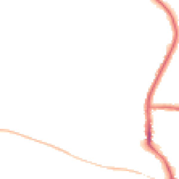 Night-time road noise heatmap for DL3 0BH