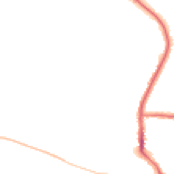 Night-time road noise heatmap for DL3 0BN