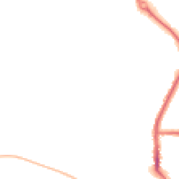 Night-time road noise heatmap for DL3 0BW