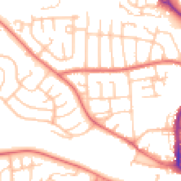 Daytime road noise heatmap for DL3 0DB