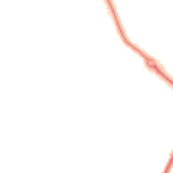 Night-time road noise heatmap for DL3 0DT