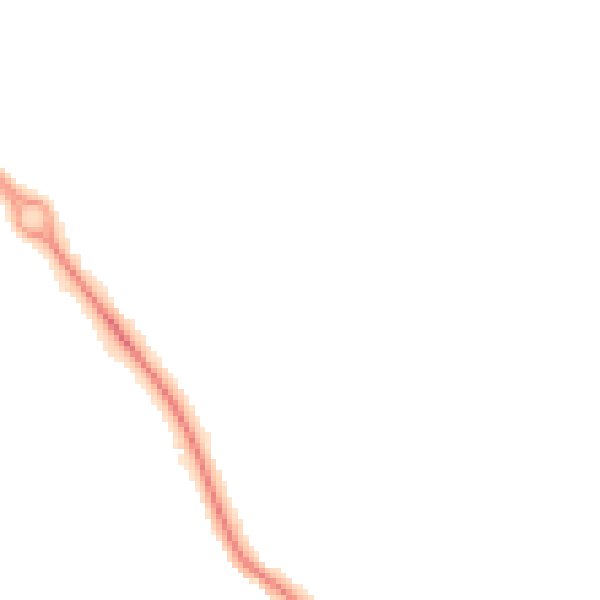 Night-time road noise heatmap for DL3 0EF