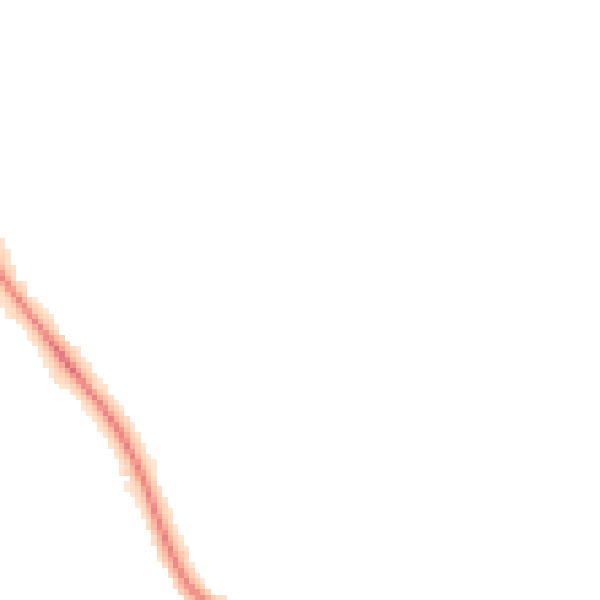 Night-time road noise heatmap for DL3 0EG