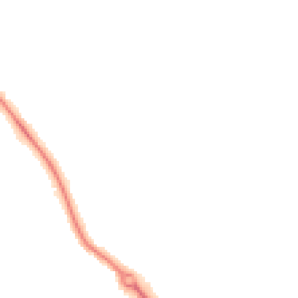 Night-time road noise heatmap for DL3 0EQ