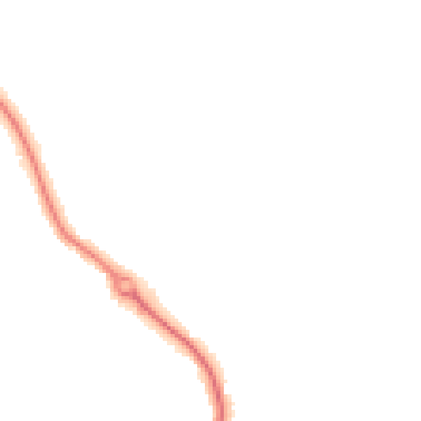 Night-time road noise heatmap for DL3 0FX