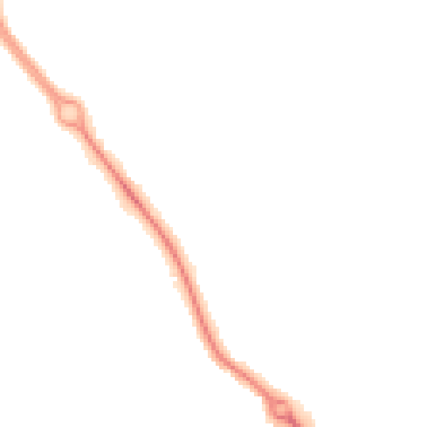 Night-time road noise heatmap for DL3 0GA