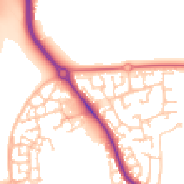 Daytime road noise heatmap for DL3 0GB