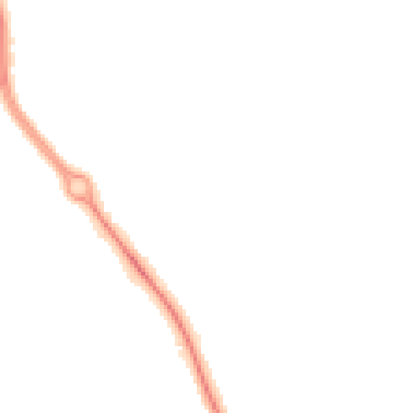 Night-time road noise heatmap for DL3 0GD