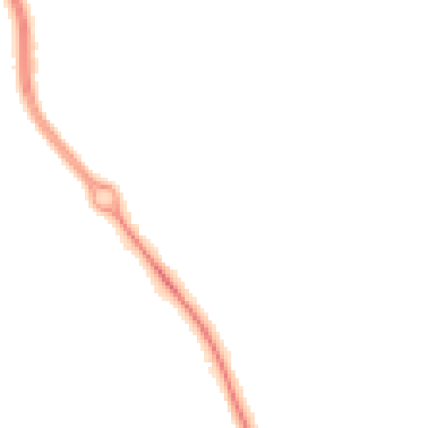Night-time road noise heatmap for DL3 0GE
