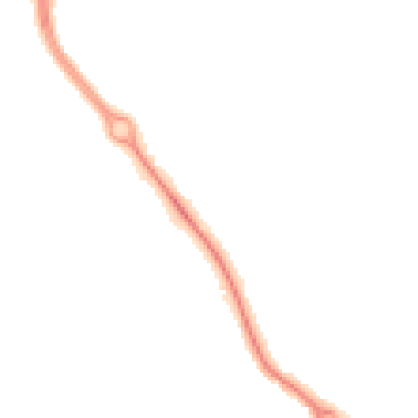 Night-time road noise heatmap for DL3 0GQ