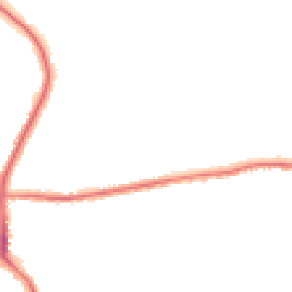 Night-time road noise heatmap for DL3 0JN