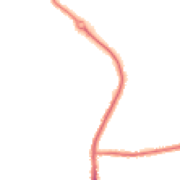 Night-time road noise heatmap for DL3 0TL