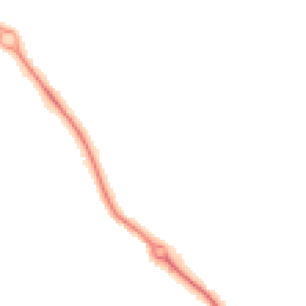 Night-time road noise heatmap for DL3 0UN