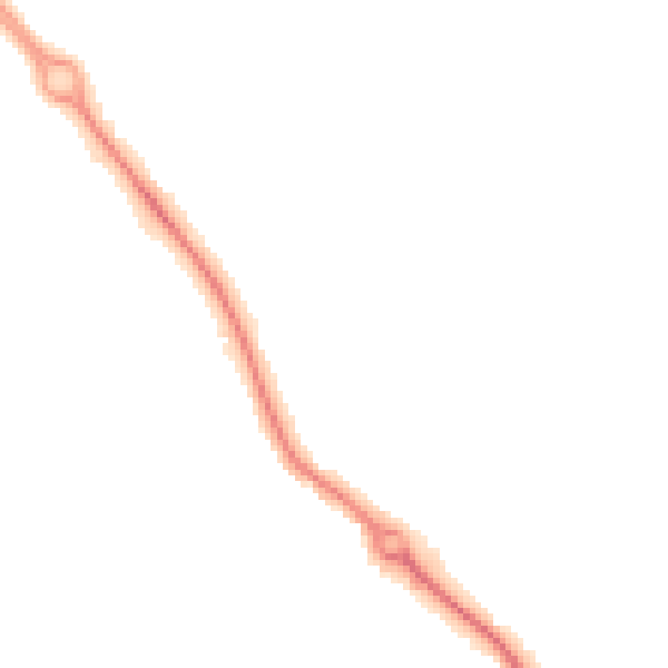 Night-time road noise heatmap for DL3 0UZ