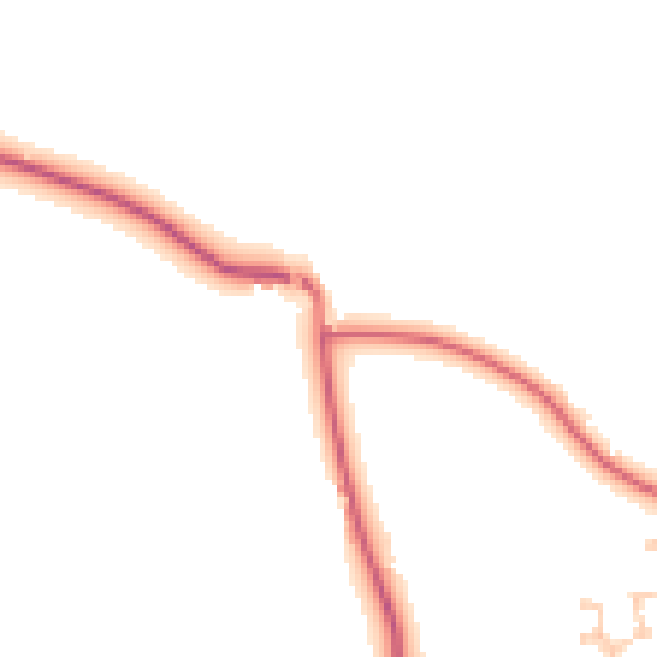 Daytime road noise heatmap for DL3 0XD