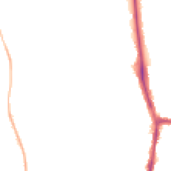 Night-time road noise heatmap for DL3 0ZP