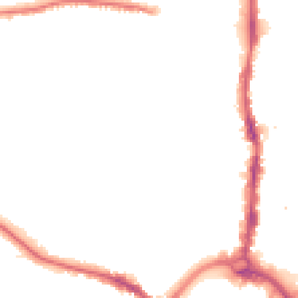 Night-time road noise heatmap for DL3 6BP