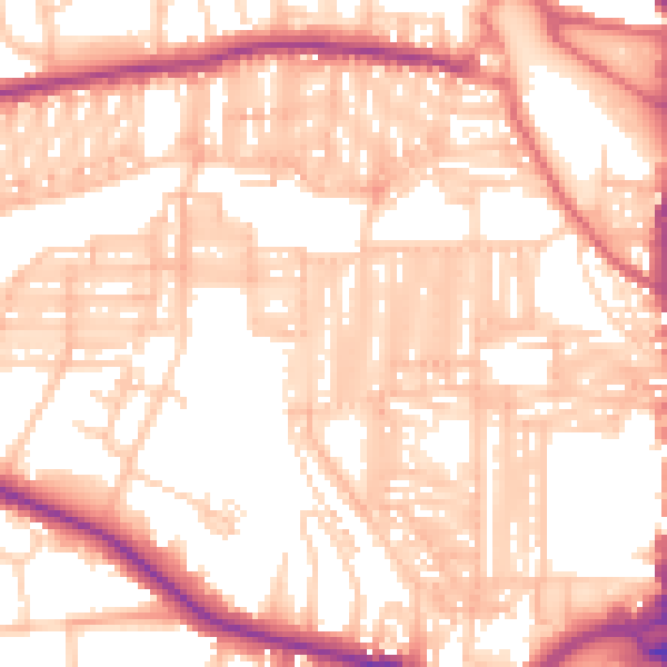 Daytime road noise heatmap for DL3 6EP