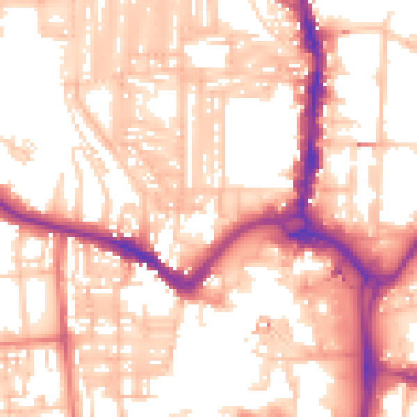 Daytime road noise heatmap for DL3 6GA