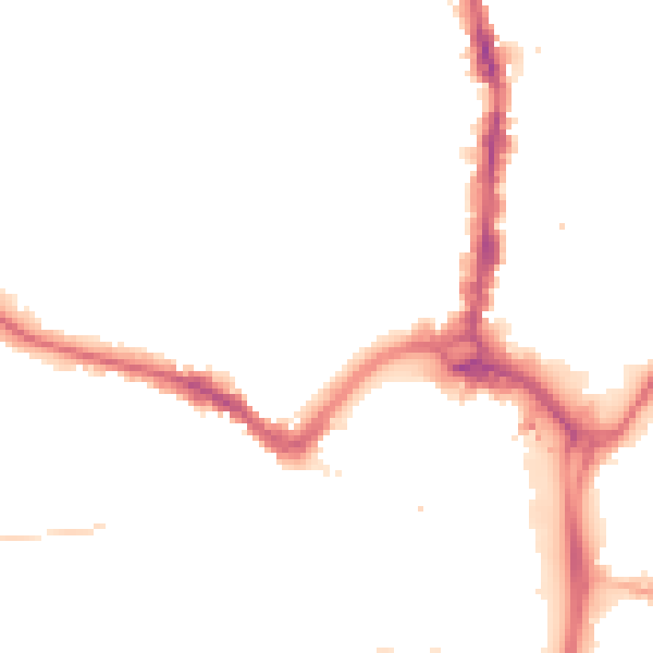 Night-time road noise heatmap for DL3 6GA