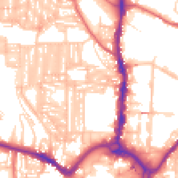 Daytime road noise heatmap for DL3 6NA