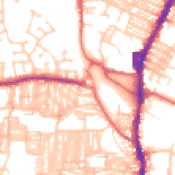 Daytime road noise heatmap for DL3 6RF