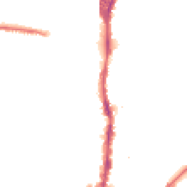 Night-time road noise heatmap for DL3 6TA