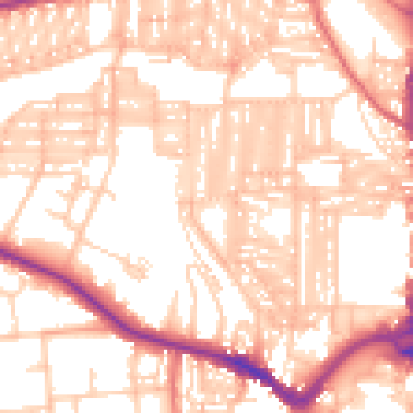 Daytime road noise heatmap for DL3 6UL